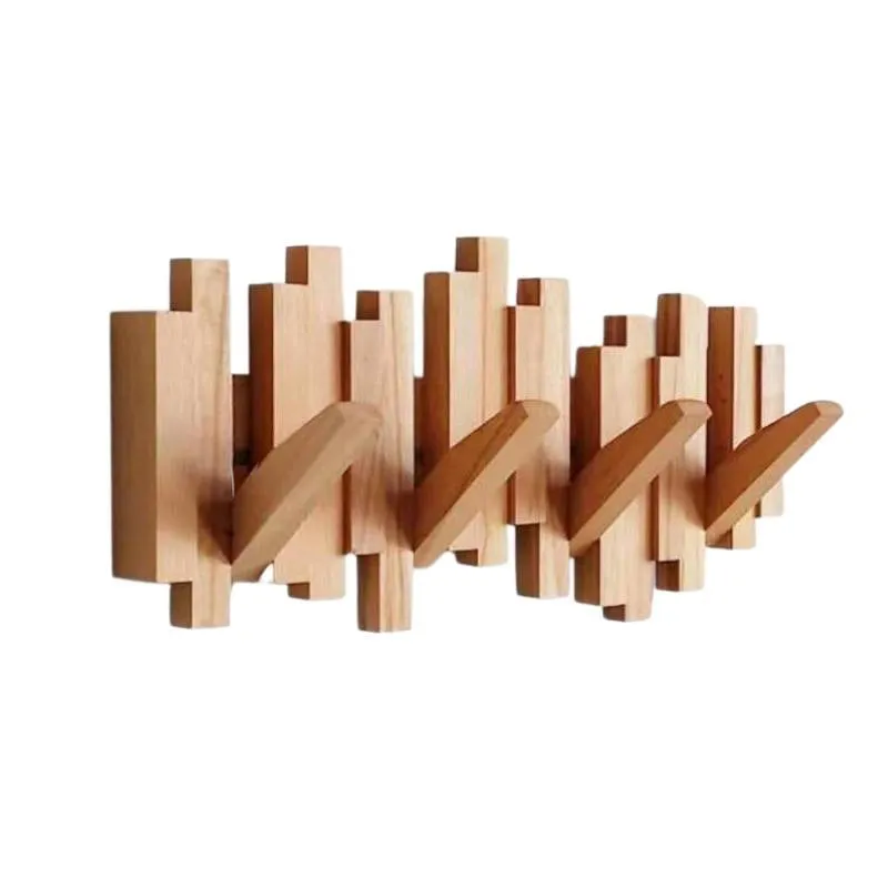 Porte-manteau mural en bois